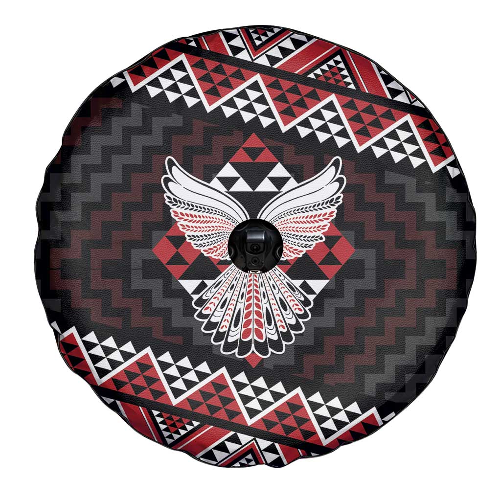 Taniko Aotearoa Spare Tire Cover Poutama Mix Piwakawaka - Ver02 LT7 - Polynesian Pride