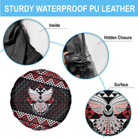 Taniko Aotearoa Spare Tire Cover Poutama Mix Piwakawaka - Ver02 LT7 - Polynesian Pride