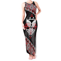 Taniko Aotearoa Tank Maxi Dress Poutama Mix Piwakawaka - Ver02