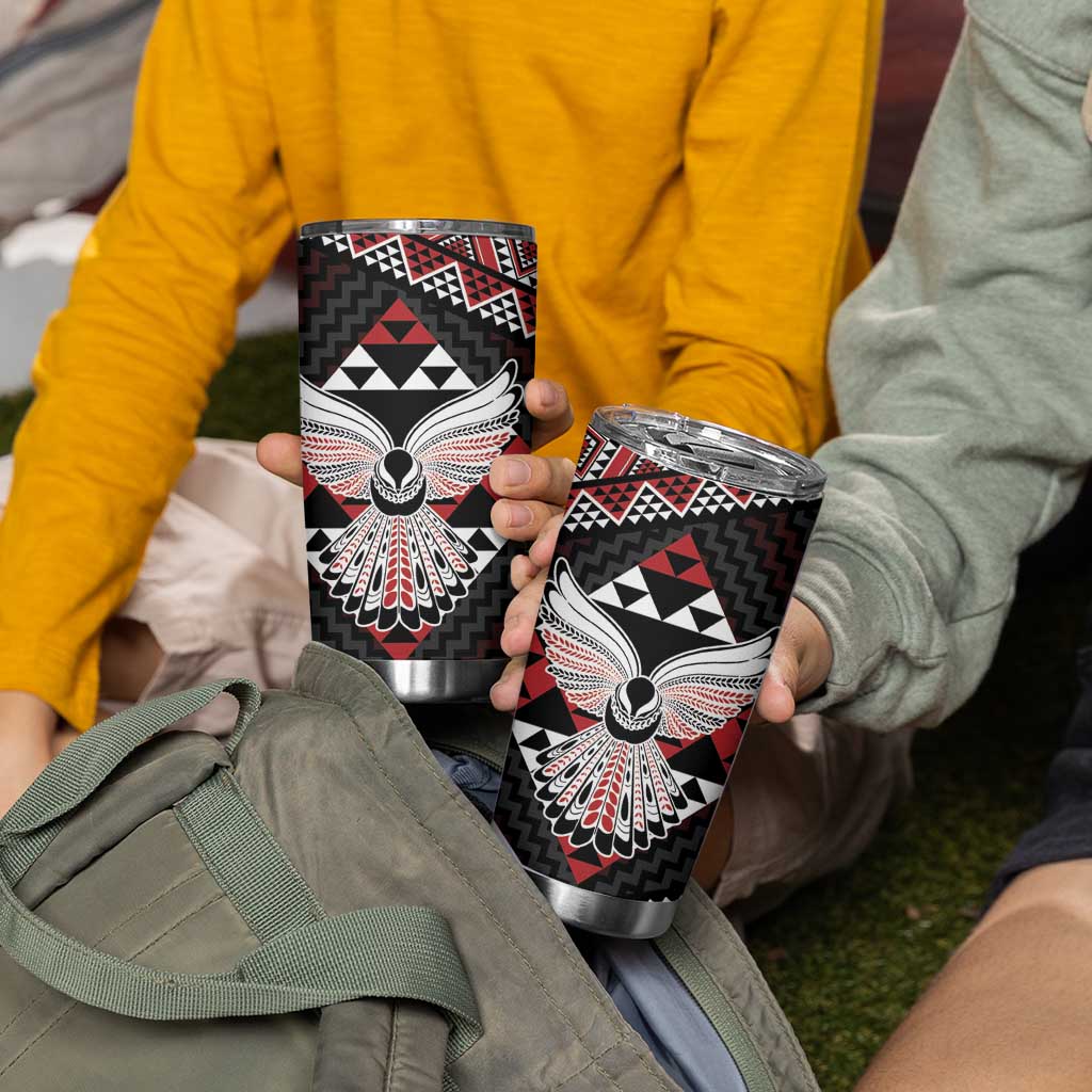 Taniko Aotearoa Tumbler Cup Poutama Mix Piwakawaka - Ver02 LT7 - Polynesian Pride