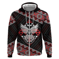 Taniko Aotearoa Zip Hoodie Poutama Mix Piwakawaka - Ver02