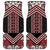 Maori Tukutuku Taniko Motifs Car Mats Red Poutama Mix Kowhaiwhai