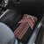 Maori Tukutuku Taniko Motifs Car Mats Red Poutama Mix Kowhaiwhai