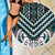 Maori Tukutuku Taniko Motifs Beach Blanket Teal Poutama Mix Kowhaiwhai