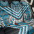 Maori Tukutuku Taniko Motifs Back Car Seat Cover Turquoise Poutama Mix Kowhaiwhai