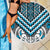 Maori Tukutuku Taniko Motifs Beach Blanket Turquoise Poutama Mix Kowhaiwhai