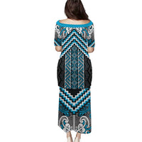 Maori Tukutuku Taniko Motifs Puletasi Turquoise Poutama Mix Kowhaiwhai LT7 - Polynesian Pride