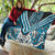 Maori Tukutuku Taniko Motifs Quilt Turquoise Poutama Mix Kowhaiwhai