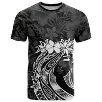 Polynesian Women's Day T Shirt Plumeria Passion - Black LT7 Black - Polynesian Pride