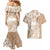 Polynesian Women's Day Couples Matching Mermaid Dress and Hawaiian Shirt Plumeria Passion - Beige LT7 - Polynesian Pride