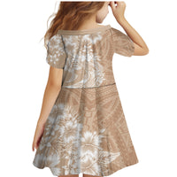 Polynesian Women's Day Family Matching Mermaid Dress and Hawaiian Shirt Plumeria Passion - Beige LT7 - Polynesian Pride