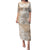 Polynesian Women's Day Family Matching Puletasi and Hawaiian Shirt Plumeria Passion - Beige LT7 Mom's Dress Beige - Polynesian Pride