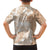 Polynesian Women's Day Family Matching Short Sleeve Bodycon Dress and Hawaiian Shirt Plumeria Passion - Beige LT7