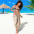 Polynesian Women's Day Sarong Plumeria Passion - Beige LT7 - Polynesian Pride