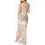 Polynesian Women's Day Tank Maxi Dress Plumeria Passion - Beige LT7 - Polynesian Pride