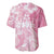 Polynesian Women's Day Baseball Jersey Plumeria Passion - Pink LT7 - Polynesian Pride