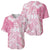 Polynesian Women's Day Baseball Jersey Plumeria Passion - Pink LT7 - Polynesian Pride