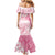 Polynesian Women's Day Family Matching Mermaid Dress and Hawaiian Shirt Plumeria Passion - Pink LT7 - Polynesian Pride