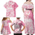 Polynesian Women's Day Family Matching Off Shoulder Maxi Dress and Hawaiian Shirt Plumeria Passion - Pink LT7 - Polynesian Pride