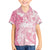 Polynesian Women's Day Family Matching Puletasi and Hawaiian Shirt Plumeria Passion - Pink LT7 Son's Shirt Pink - Polynesian Pride