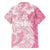 Polynesian Women's Day Family Matching Short Sleeve Bodycon Dress and Hawaiian Shirt Plumeria Passion - Pink LT7 - Polynesian Pride