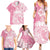 Polynesian Women's Day Family Matching Summer Maxi Dress and Hawaiian Shirt Plumeria Passion - Pink LT7 - Polynesian Pride