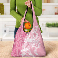 Polynesian Women's Day Grocery Bag Plumeria Passion - Pink LT7 - Polynesian Pride