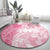 Polynesian Women's Day Round Carpet Plumeria Passion - Pink LT7 - Polynesian Pride