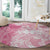 Polynesian Women's Day Round Carpet Plumeria Passion - Pink LT7 - Polynesian Pride