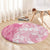 Polynesian Women's Day Round Carpet Plumeria Passion - Pink LT7 - Polynesian Pride