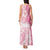 Polynesian Women's Day Tank Maxi Dress Plumeria Passion - Pink LT7 - Polynesian Pride