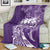 Polynesian Women's Day Blanket Plumeria Passion - Purple LT7 - Polynesian Pride