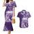 Polynesian Women's Day Couples Matching Mermaid Dress and Hawaiian Shirt Plumeria Passion - Purple LT7 Purple - Polynesian Pride