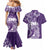 Polynesian Women's Day Couples Matching Mermaid Dress and Hawaiian Shirt Plumeria Passion - Purple LT7 - Polynesian Pride