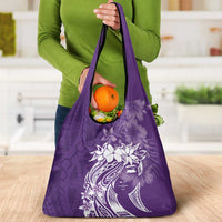 Polynesian Women's Day Grocery Bag Plumeria Passion - Purple LT7 - Polynesian Pride