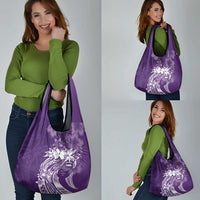 Polynesian Women's Day Grocery Bag Plumeria Passion - Purple LT7 - Polynesian Pride
