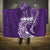 Polynesian Women's Day Hooded Blanket Plumeria Passion - Purple LT7 One Size Purple - Polynesian Pride