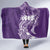 Polynesian Women's Day Hooded Blanket Plumeria Passion - Purple LT7 - Polynesian Pride