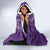 Polynesian Women's Day Hooded Blanket Plumeria Passion - Purple LT7 - Polynesian Pride