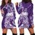 Polynesian Women's Day Hoodie Dress Plumeria Passion - Purple LT7 - Polynesian Pride