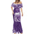 Polynesian Women's Day Mermaid Dress Plumeria Passion - Purple LT7 - Polynesian Pride