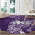 Polynesian Women's Day Round Carpet Plumeria Passion - Purple LT7 - Polynesian Pride