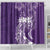 Polynesian Women's Day Shower Curtain Plumeria Passion - Purple LT7 - Polynesian Pride