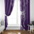 Polynesian Women's Day Window Curtain Plumeria Passion - Purple LT7 - Polynesian Pride