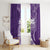 Polynesian Women's Day Window Curtain Plumeria Passion - Purple LT7 - Polynesian Pride