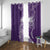 Polynesian Women's Day Window Curtain Plumeria Passion - Purple LT7 With Grommets Purple - Polynesian Pride