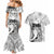 Polynesian Women's Day Couples Matching Mermaid Dress and Hawaiian Shirt Plumeria Passion - White LT7 - Polynesian Pride