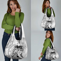 Polynesian Women's Day Grocery Bag Plumeria Passion - White LT7 - Polynesian Pride