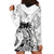 Polynesian Women's Day Hoodie Dress Plumeria Passion - White LT7 - Polynesian Pride