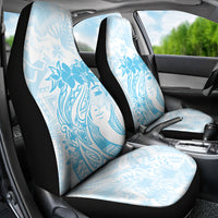 Polynesian Women's Day Car Seat Cover Plumeria Passion - Turquoise LT7 - Polynesian Pride